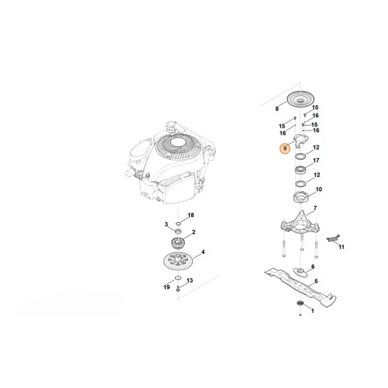 Stihl  Dźwignia 6364 162 5000